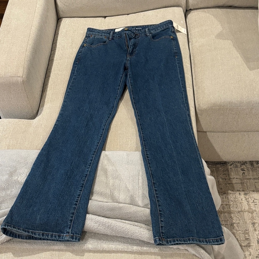Pilcro Dark Blue Flare Jeans